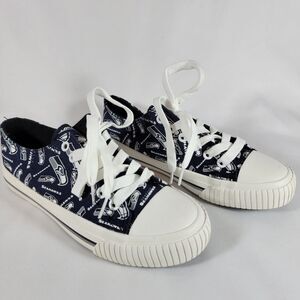 Foco Shoe Seattle Seahawks Blue White NFL Low Top Sneakers Womens Size 6